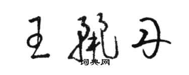 駱恆光王麗丹草書個性簽名怎么寫