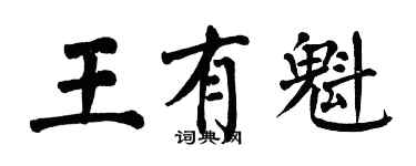 翁闓運王有魁楷書個性簽名怎么寫