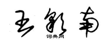 朱錫榮王彩南草書個性簽名怎么寫