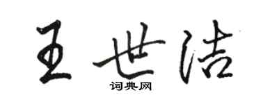 駱恆光王世潔行書個性簽名怎么寫