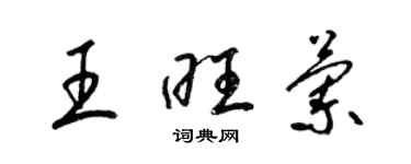 梁錦英王旺蘭草書個性簽名怎么寫