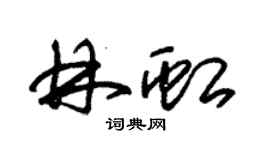 朱錫榮林虹草書個性簽名怎么寫