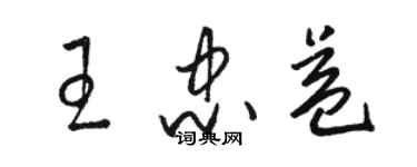 駱恆光王忠益草書個性簽名怎么寫