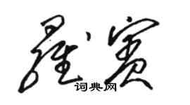 駱恆光羅賓草書個性簽名怎么寫