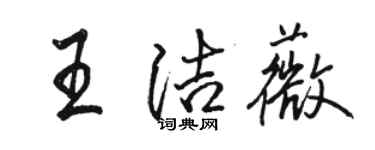 駱恆光王潔薇行書個性簽名怎么寫
