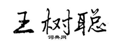 曾慶福王樹聰行書個性簽名怎么寫