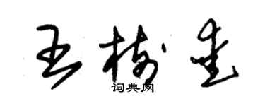 朱錫榮王樹愛草書個性簽名怎么寫