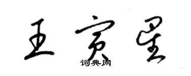 梁錦英王寅星草書個性簽名怎么寫