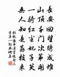 山桃紅花滿上頭,蜀江春水拍山流。 詩詞名句