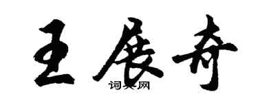 胡問遂王展奇行書個性簽名怎么寫