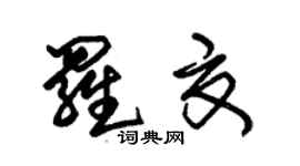 朱錫榮羅夏草書個性簽名怎么寫