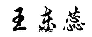 胡問遂王東蕊行書個性簽名怎么寫