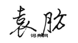駱恆光袁肪行書個性簽名怎么寫