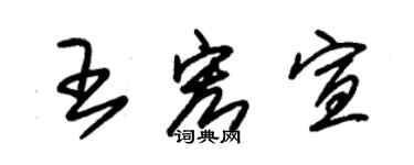 朱錫榮王宏宣草書個性簽名怎么寫