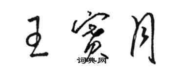 駱恆光王賽月草書個性簽名怎么寫