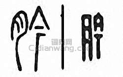 金石大字典的篆刻印章肣