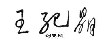 駱恆光王紀晶草書個性簽名怎么寫