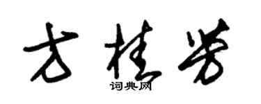 朱錫榮方桂芳草書個性簽名怎么寫