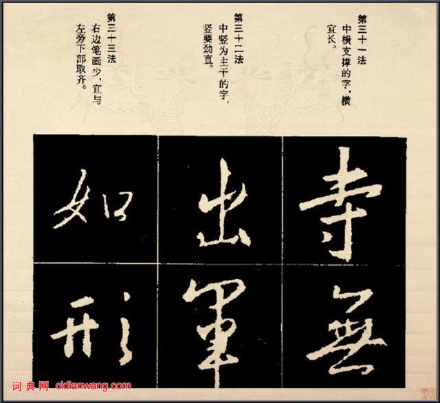 王羲之行書結構92法