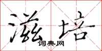 黃華生滋培楷書怎么寫