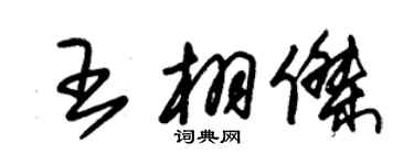 朱錫榮王栩傑草書個性簽名怎么寫