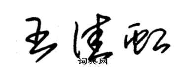 朱錫榮王佳虹草書個性簽名怎么寫