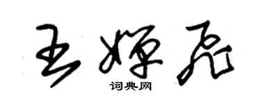 朱錫榮王嬋飛草書個性簽名怎么寫