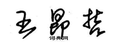 朱錫榮王昂哲草書個性簽名怎么寫