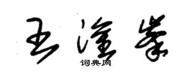 朱錫榮王淦峰草書個性簽名怎么寫