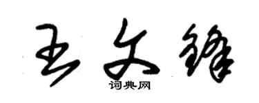 朱錫榮王文鋒草書個性簽名怎么寫