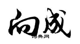 胡問遂向成行書個性簽名怎么寫