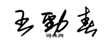 朱錫榮王勁春草書個性簽名怎么寫