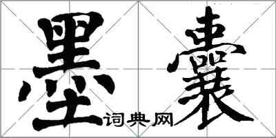 翁闓運墨囊楷書怎么寫