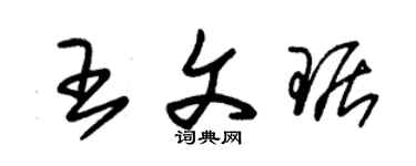 朱錫榮王文琚草書個性簽名怎么寫
