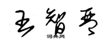 朱錫榮王智琴草書個性簽名怎么寫