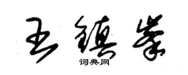 朱錫榮王鎮峰草書個性簽名怎么寫