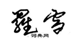 朱錫榮羅雪草書個性簽名怎么寫