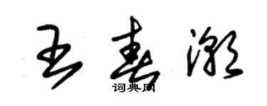 朱錫榮王春潮草書個性簽名怎么寫