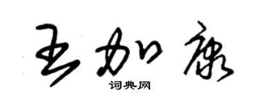 朱錫榮王加康草書個性簽名怎么寫