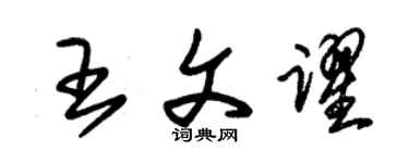 朱錫榮王文躍草書個性簽名怎么寫