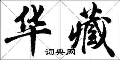 胡問遂華藏行書怎么寫