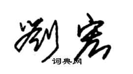 朱錫榮劉宏草書個性簽名怎么寫