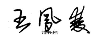 朱錫榮王鳳雙草書個性簽名怎么寫