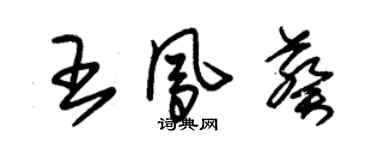 朱錫榮王鳳葵草書個性簽名怎么寫