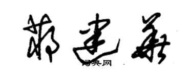 朱錫榮蔣建華草書個性簽名怎么寫