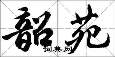 胡問遂韶苑行書怎么寫