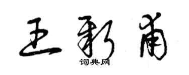 曾慶福王新甫草書個性簽名怎么寫