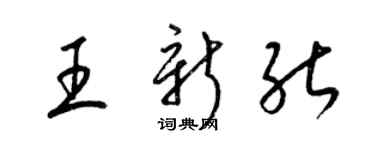 梁錦英王新能草書個性簽名怎么寫