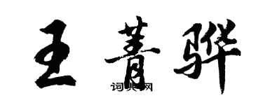 胡問遂王菁驊行書個性簽名怎么寫