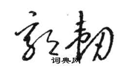 駱恆光郭韌草書個性簽名怎么寫